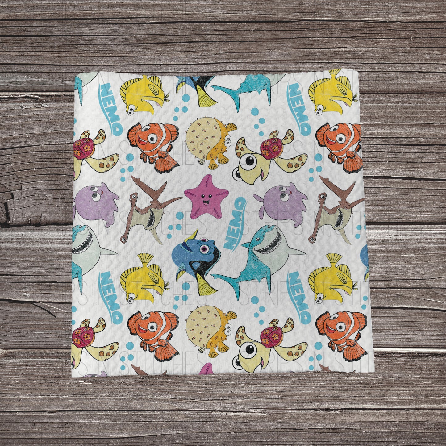 Scattered Nemo | Bullet Fabric Strip | Bow Making | Scrunchie | Headwraps