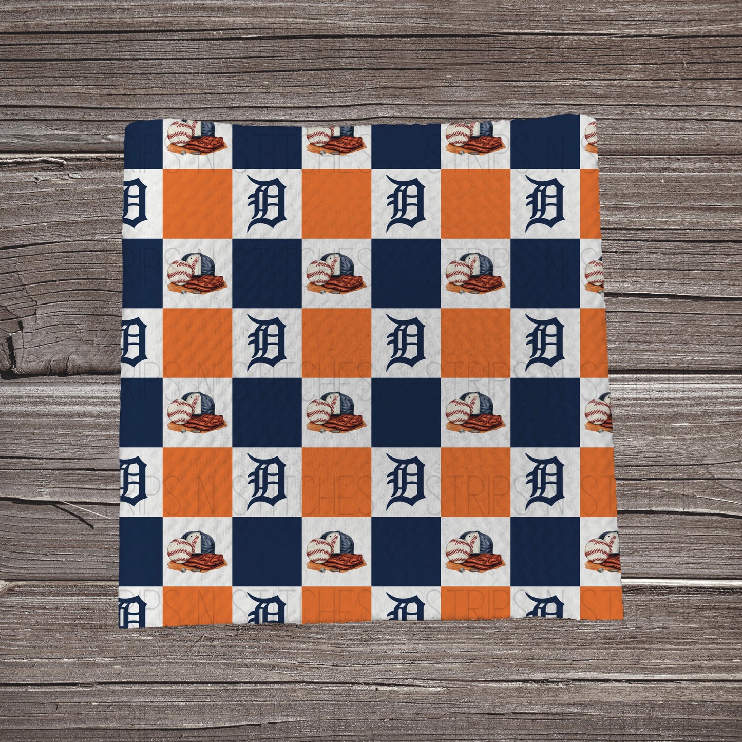 Checkered Big Leagues *EXCLUSIVE* | All 30 Teams Available | Fabric Strip- Bow Making- Headwrap- Scrunchies