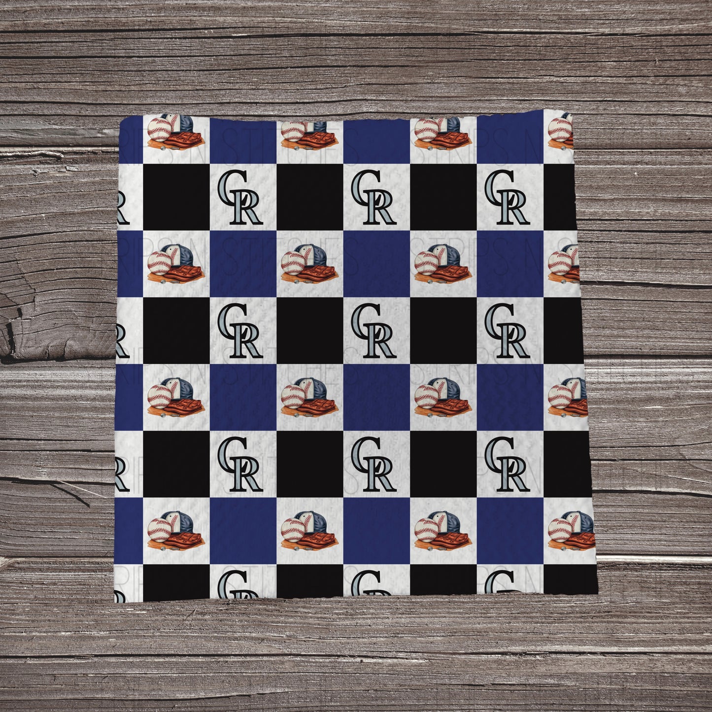 Checkered Big Leagues *EXCLUSIVE* | All 30 Teams Available | Fabric Strip- Bow Making- Headwrap- Scrunchies