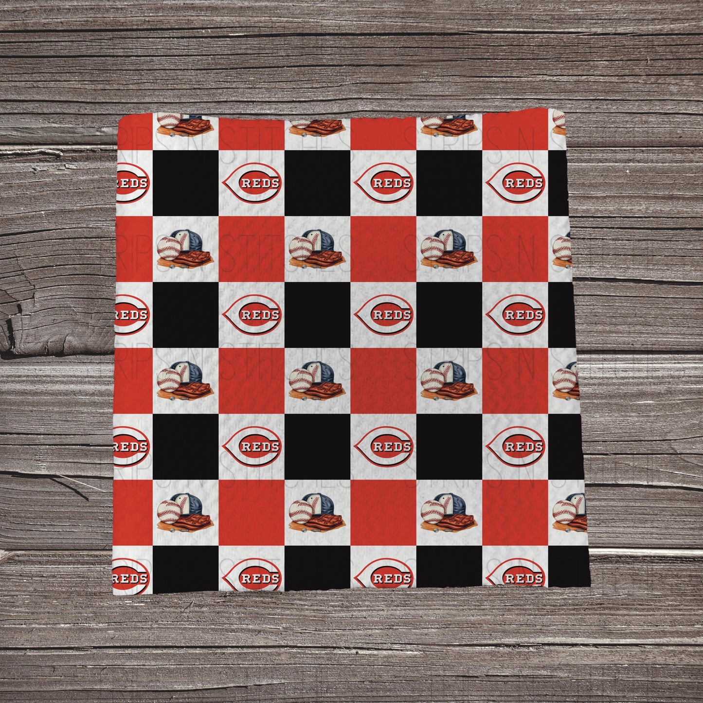Checkered Big Leagues *EXCLUSIVE* | All 30 Teams Available | Fabric Strip- Bow Making- Headwrap- Scrunchies