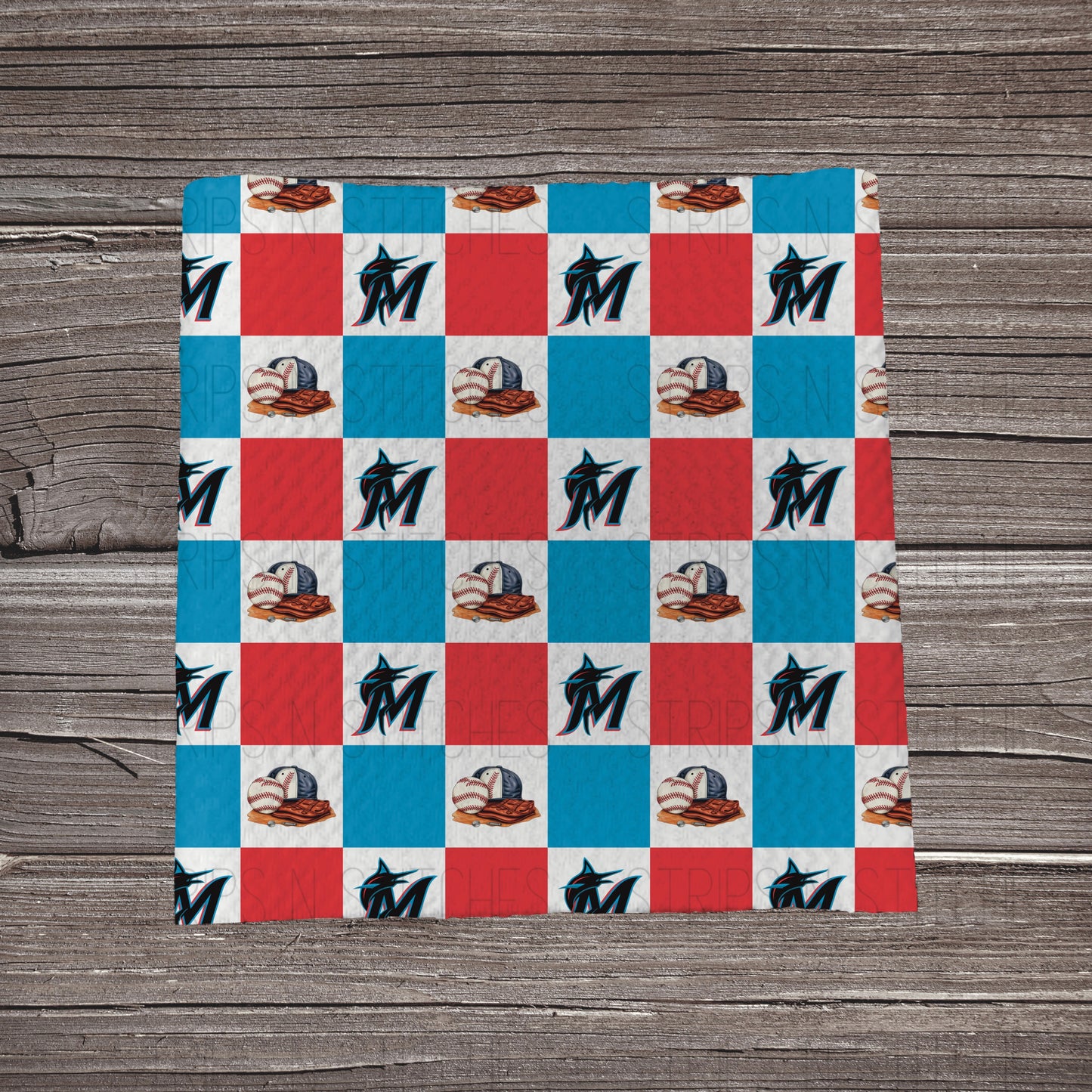 Checkered Big Leagues *EXCLUSIVE* | All 30 Teams Available | Fabric Strip- Bow Making- Headwrap- Scrunchies