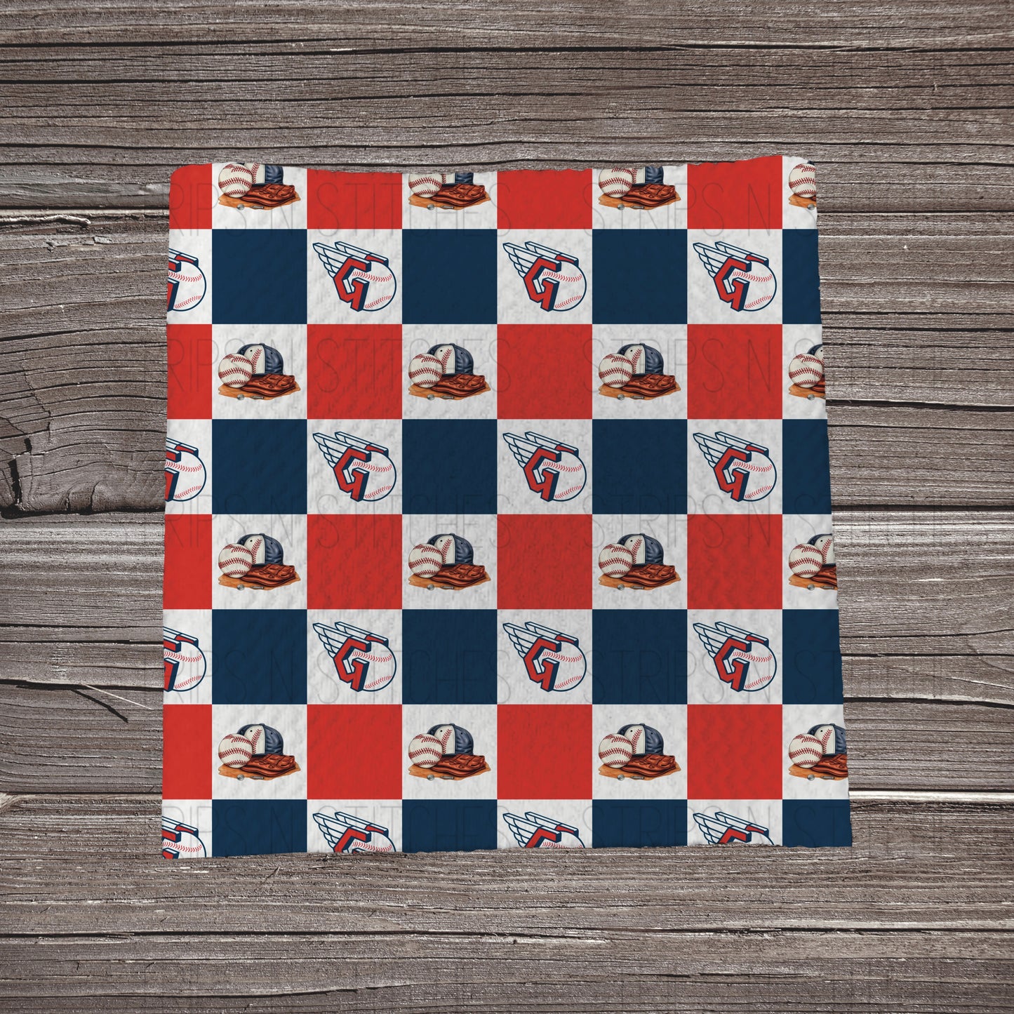 Checkered Big Leagues *EXCLUSIVE* | All 30 Teams Available | Fabric Strip- Bow Making- Headwrap- Scrunchies