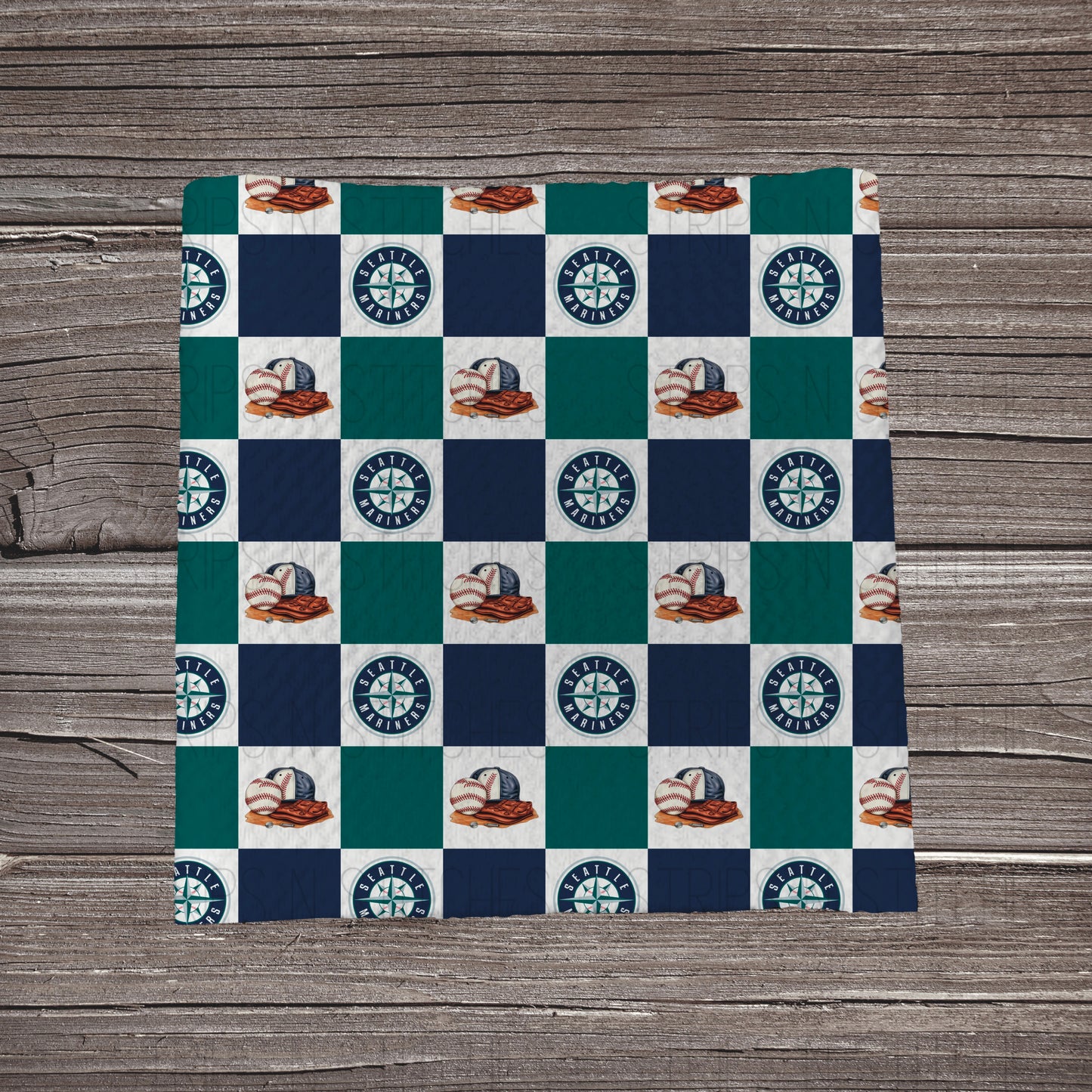 Checkered Big Leagues *EXCLUSIVE* | All 30 Teams Available | Fabric Strip- Bow Making- Headwrap- Scrunchies