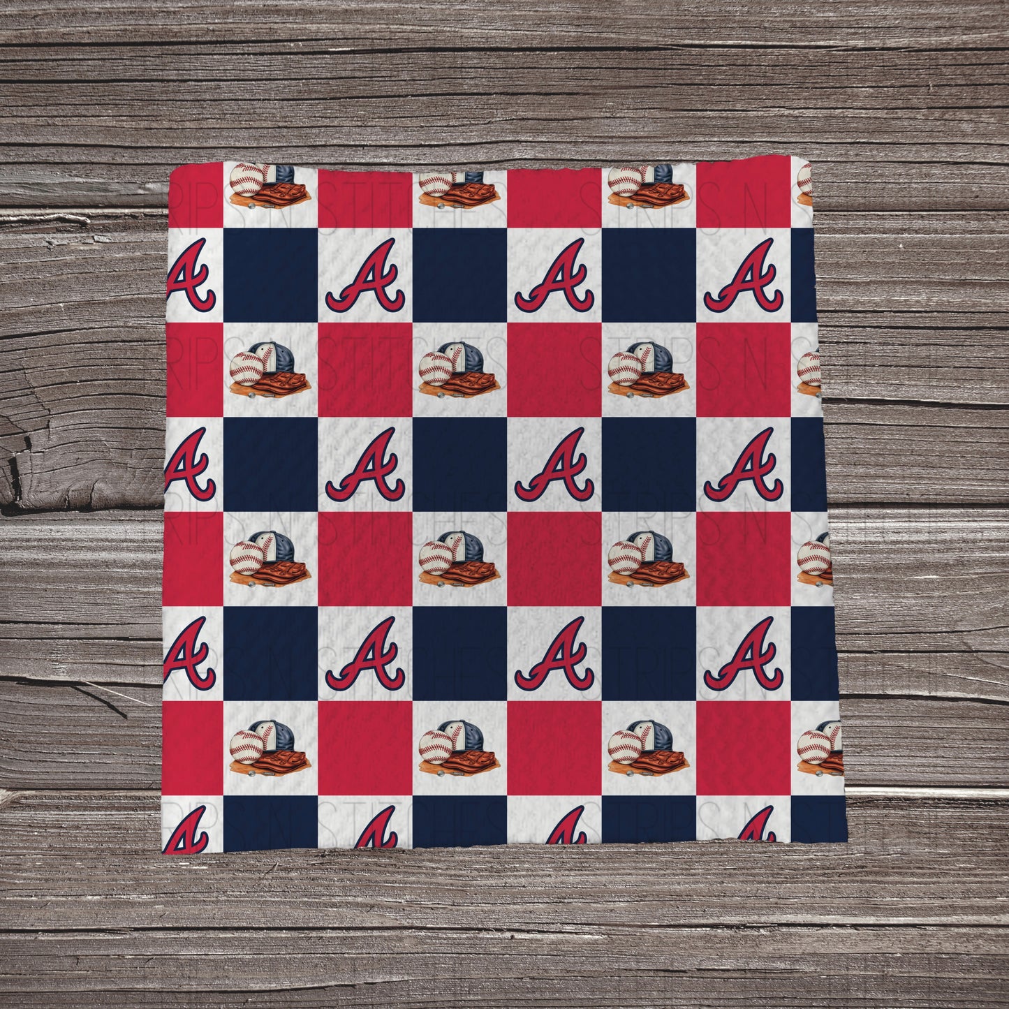 Checkered Big Leagues *EXCLUSIVE* | All 30 Teams Available | Fabric Strip- Bow Making- Headwrap- Scrunchies
