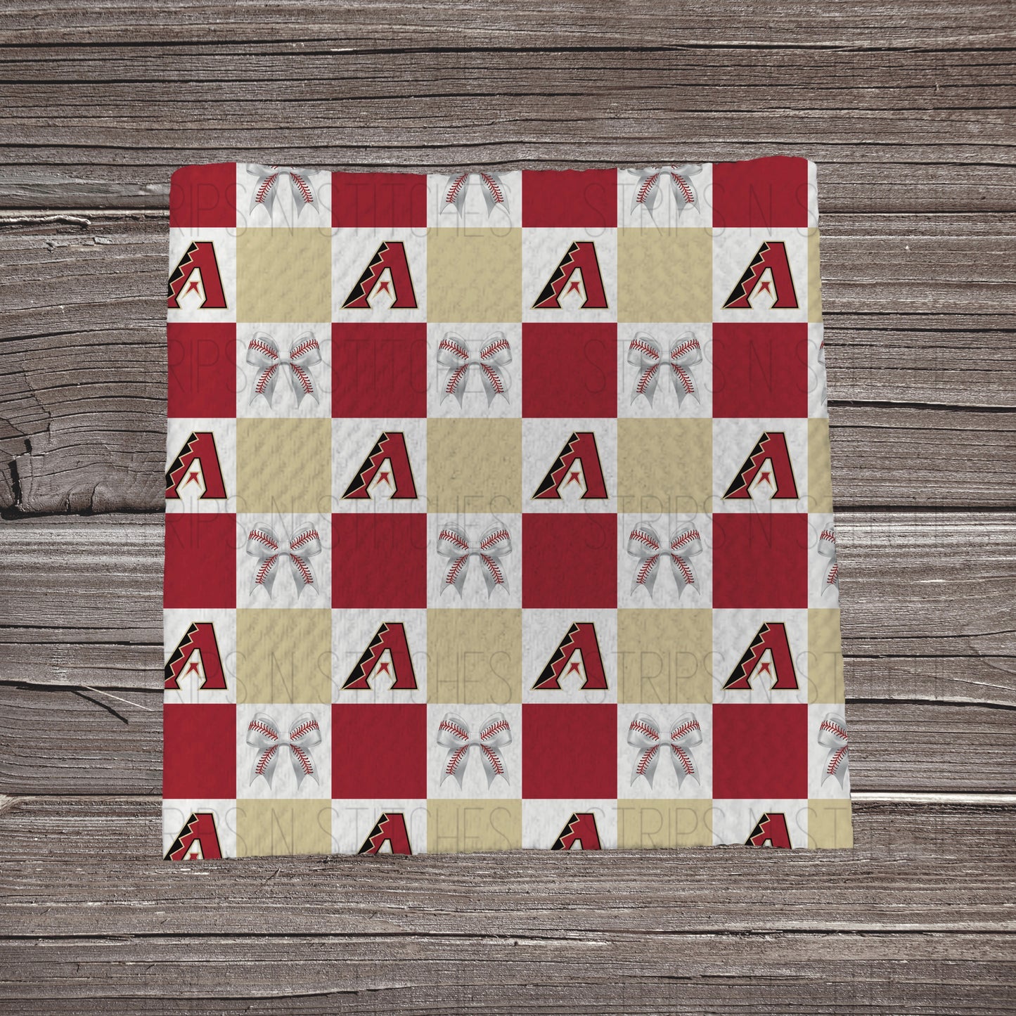 Checkered Big Leagues & Bows | All 30 Teams Available | Fabric Strip- Bow Making- Headwrap- Scrunchies