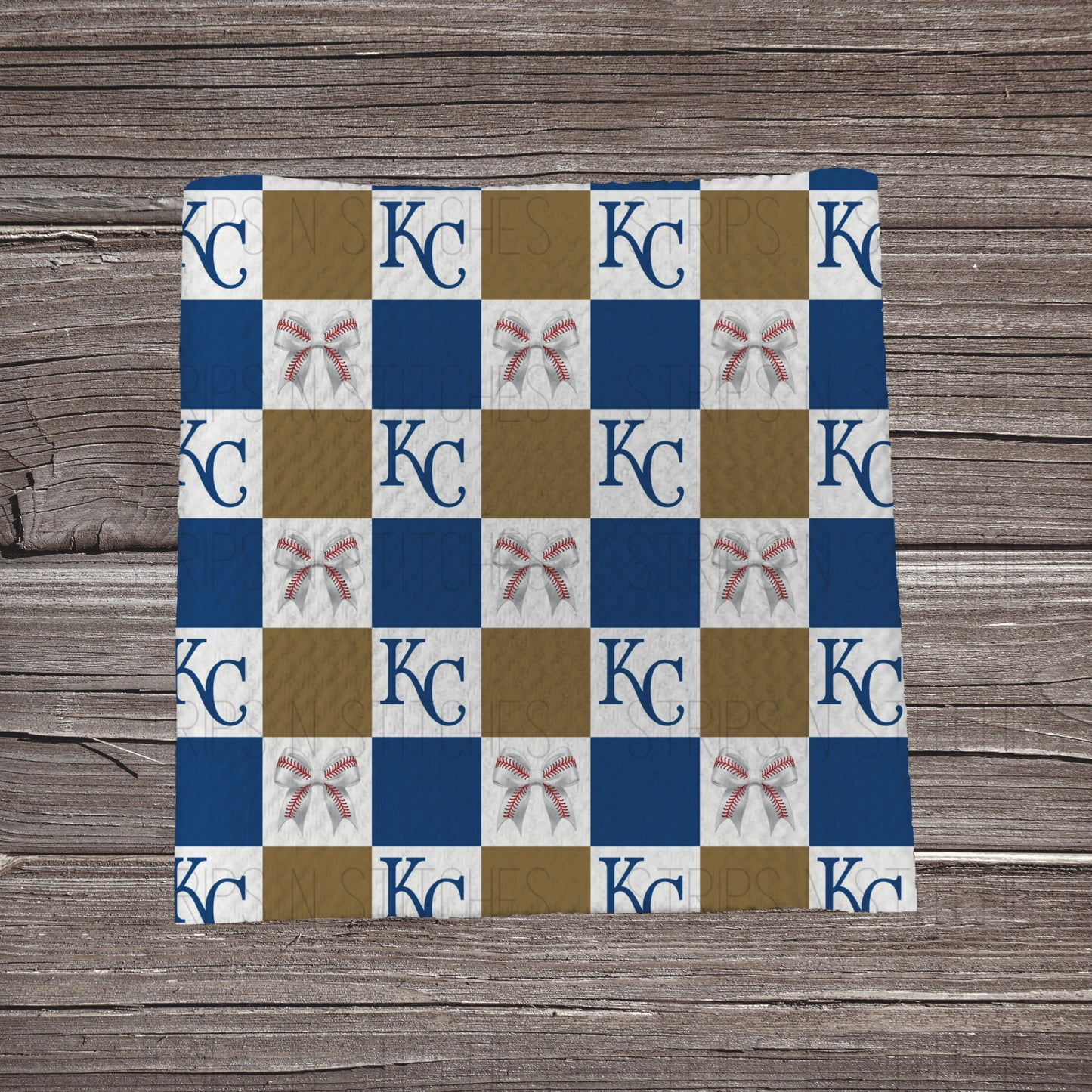 Checkered Big Leagues & Bows | All 30 Teams Available | Fabric Strip- Bow Making- Headwrap- Scrunchies