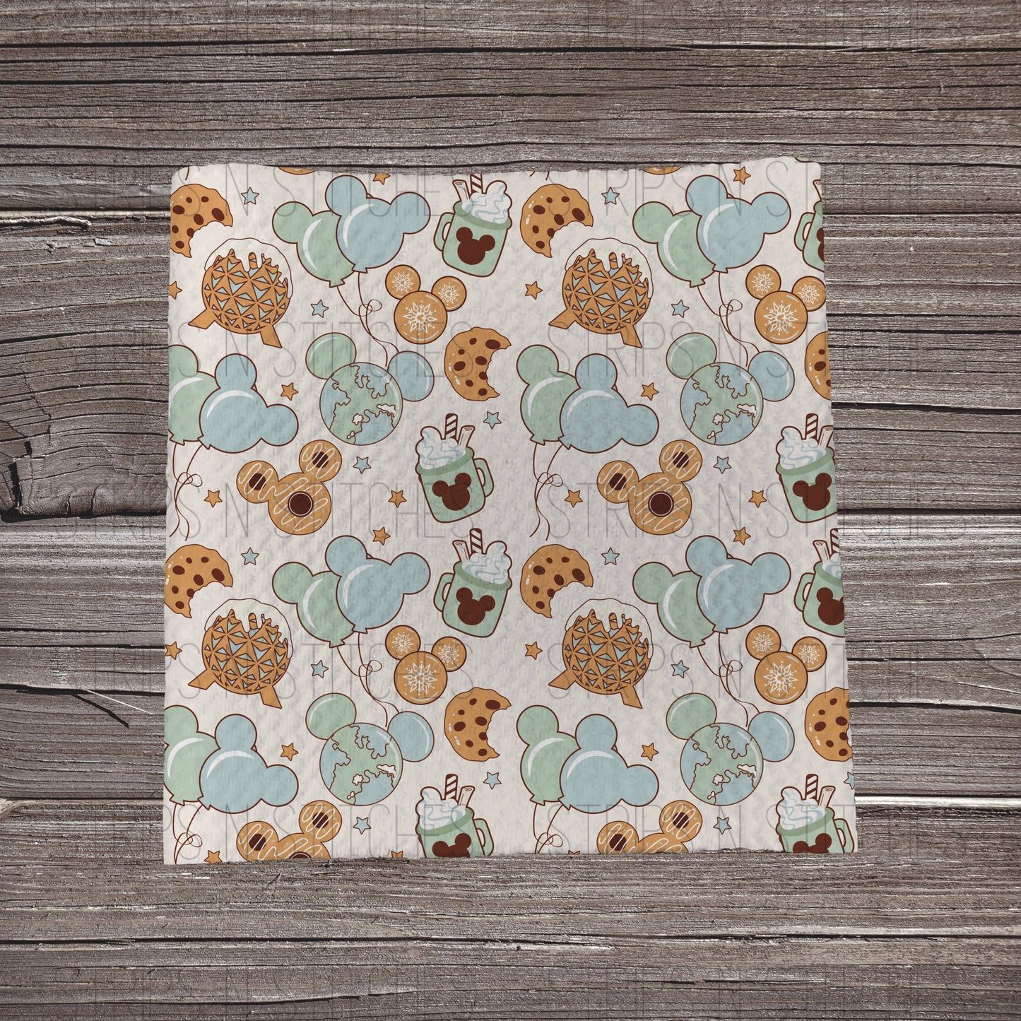 Muted Disney World Treats | Bullet Fabric Strip | Bow Making | Scrunchie |