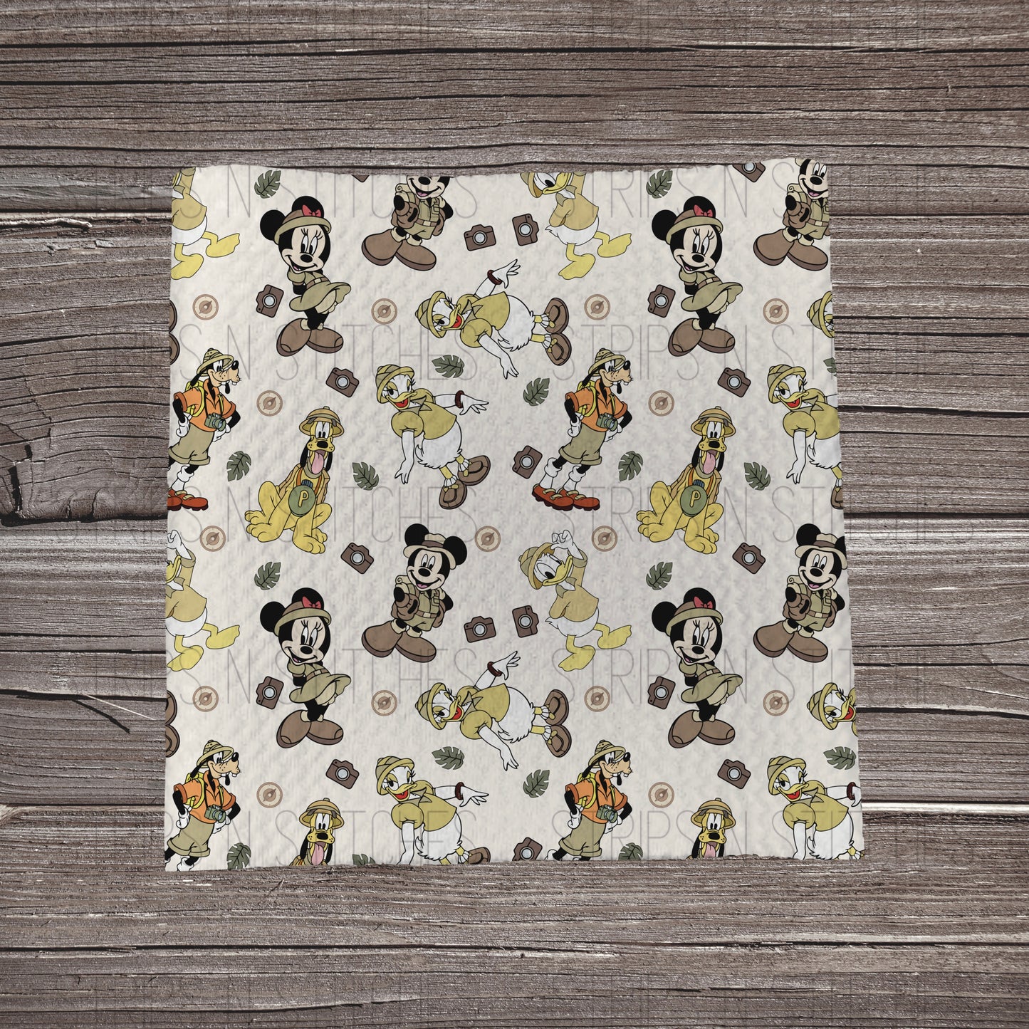 Disney Friends Safari Trip | Bullet Fabric Strip | Bow Making | Scrunchie |