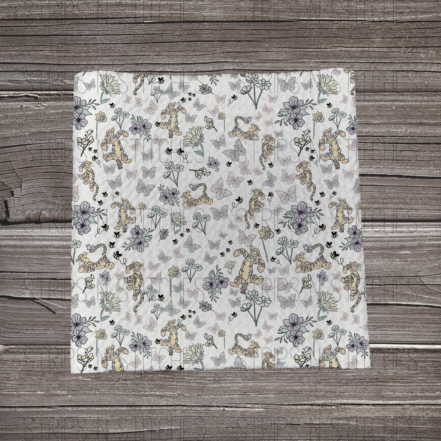 Pastel Floral Tigger | Bow Making | Headwrap | Scrunchies