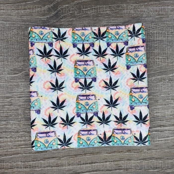VW Bus & Weed | Bullet Fabric Strip | Bow Making | Scrunchie |