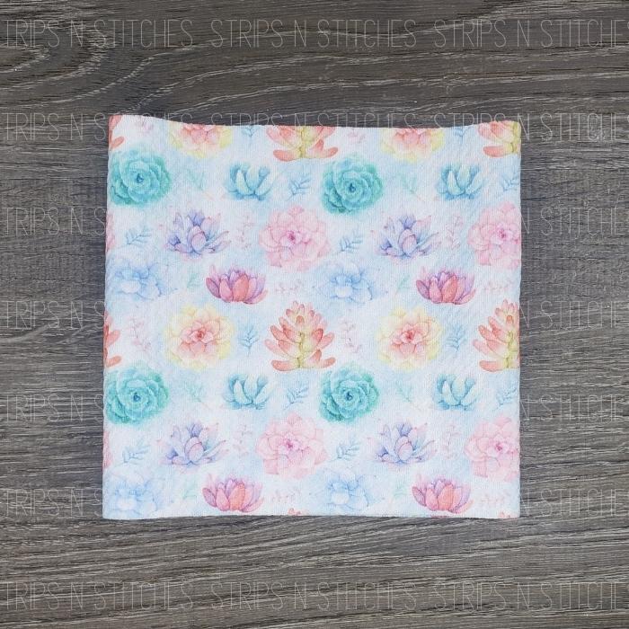 Watercolor Succulents | Bow Making | Headwrap | Scrunchies