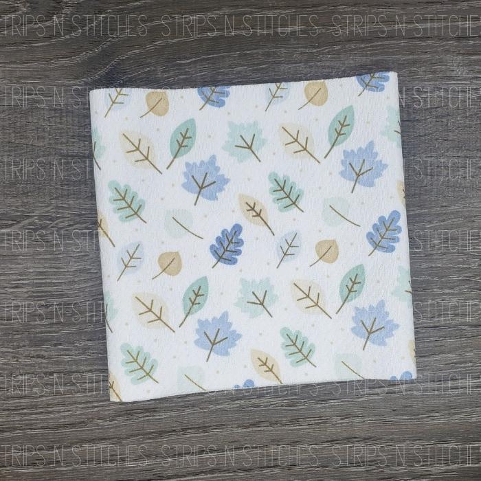 Blue & Green Leaves | Bow Making | Headwrap | Scrunchies