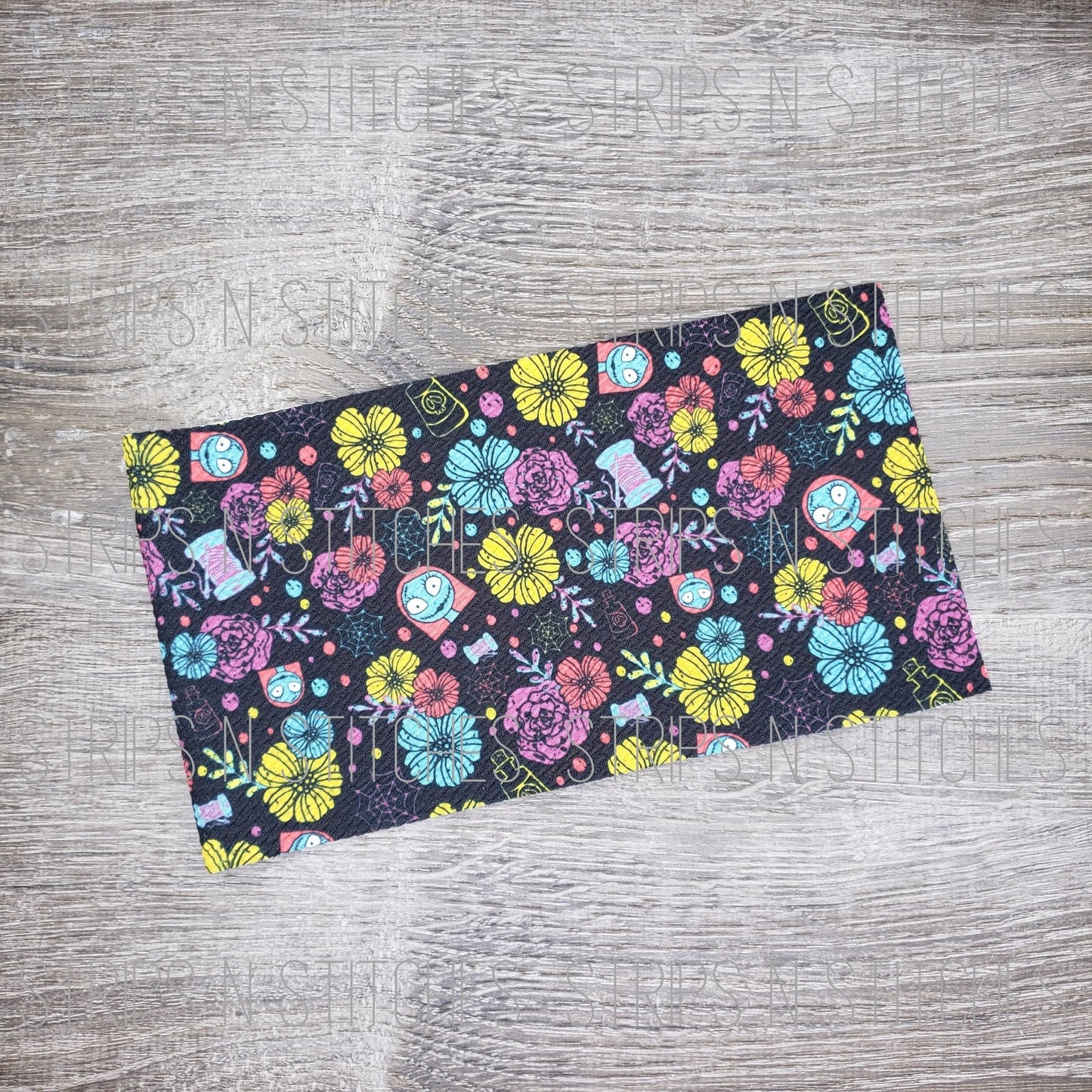 Floral Sally - Fabric Strip- Bow Making- Headwrap- Scrunchies