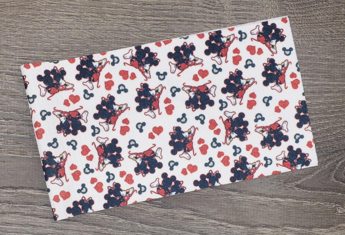 Mouse Love Fabric Strip- Bow Making- Headwrap- Scrunchies