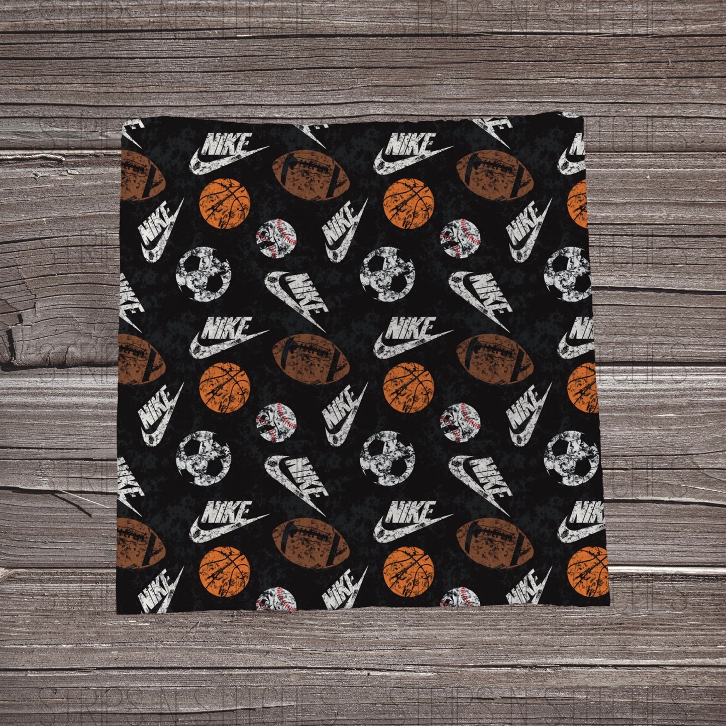 Distressed Swoosh Sports | Bow Making | Headwrap | Scrunchies