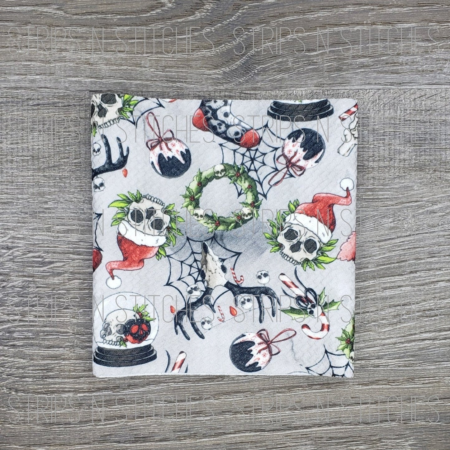 Spooky Christmas | Fabric Strip | Bow Making | Scrunchie |