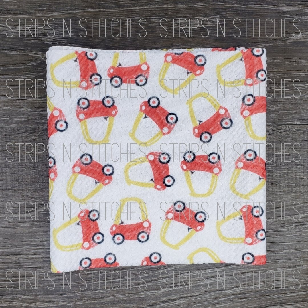 Classic Red Coupe Fabric Strip- Bow Making- Headwrap- Scrunchies