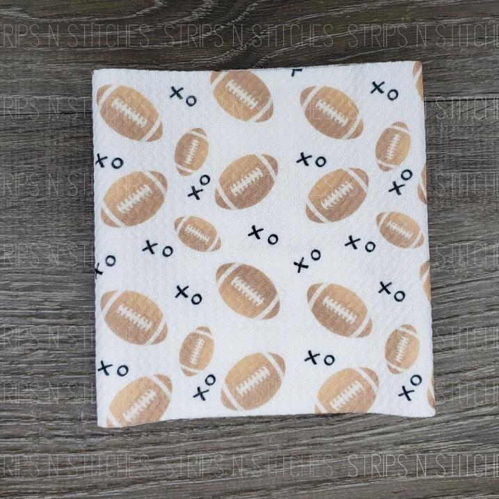 XO Football | Fabric Strip- Bow Making- Headwrap- Scrunchies