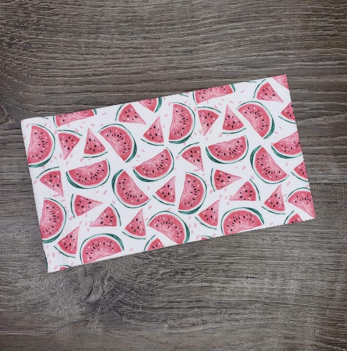 Juicy Watermelon Fabric Strip- Bow Making- Headwrap- Scrunchies