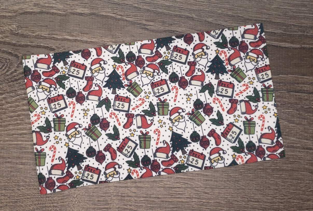 Christmas 5"x18” Fabric Strip- Bow Making-