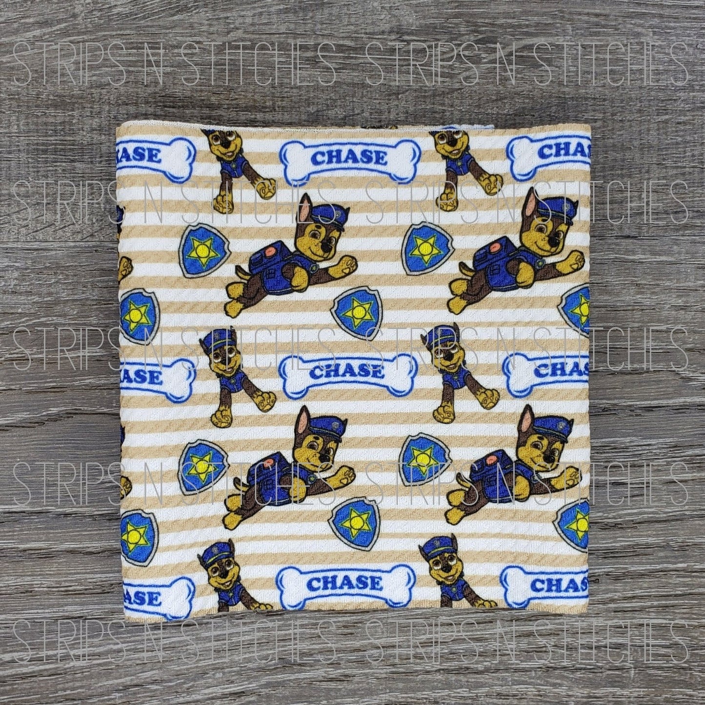 Chase Paw Patrol | Fabric Strip- Bow Making- Headwrap- Scrunchies
