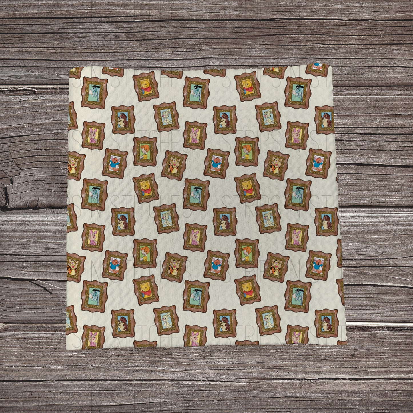 Pooh Scatter Frames | Fabric Strip- Bow Making| Headwrap | S