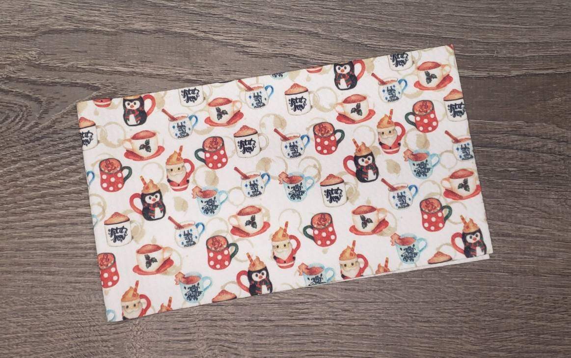 Christmas Cocoa 5"x18” Fabric Strip- Bow Making-