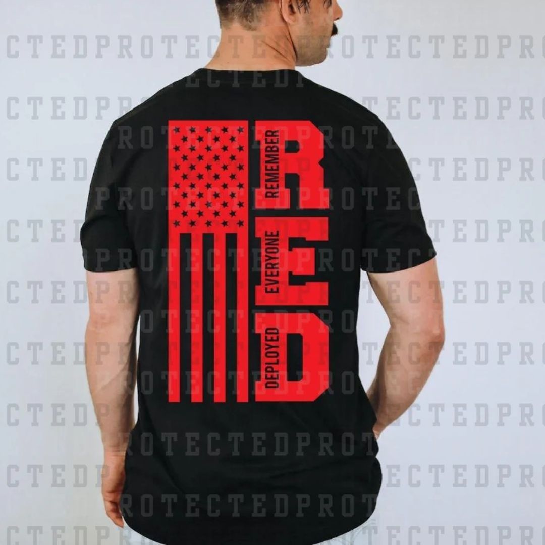 REMEMBER EVERYONE DEPLOYED FLAG - DTF TRANSFER