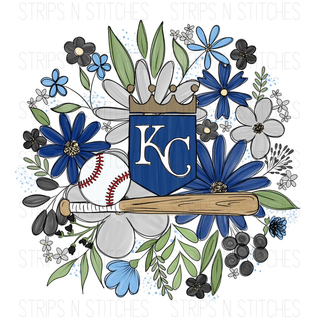 2024 MLB Floral TODDLER (6 inches) | Sublimation Transfer | Create Your Own Shirt