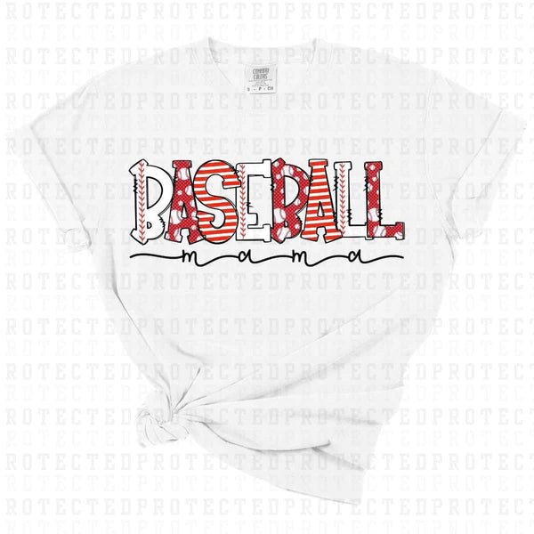Baseball Mama- Laces & Stripes DTF Transfer