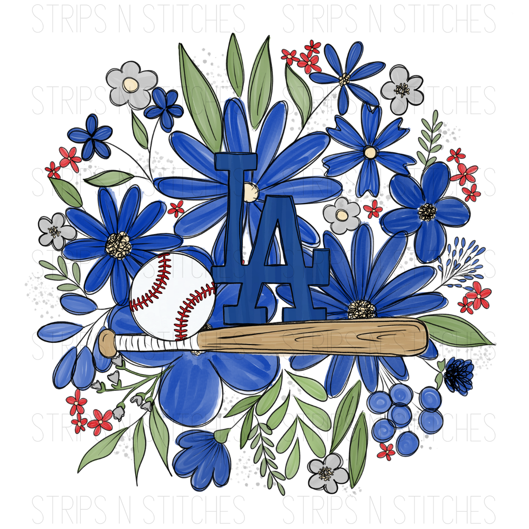 2024 MLB Floral TODDLER (6 inches) | Sublimation Transfer | Create Your Own Shirt