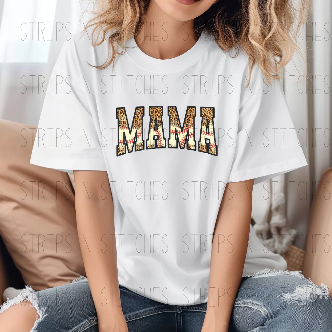 Cheetah Baseball Mama |  DTF Transfer