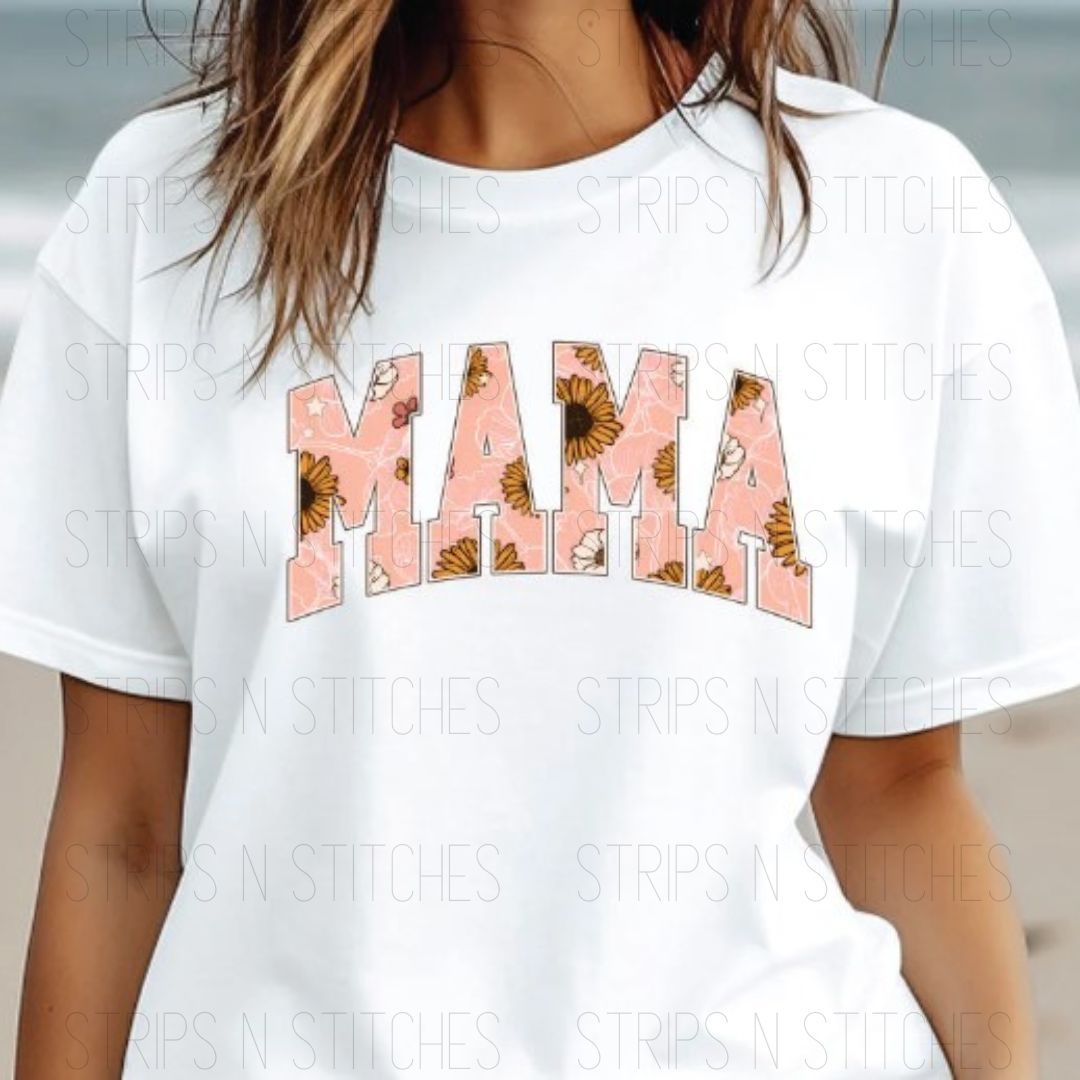 Pink Sunflower Mama | DTF Transfer
