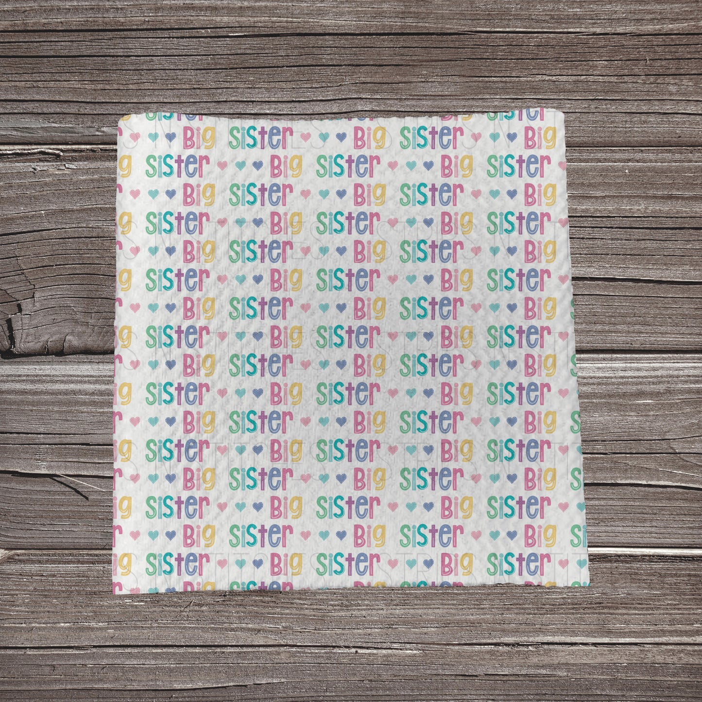 Pastel Big Sister | Bullet Fabric Strip | Bow Making | Scrunchie |