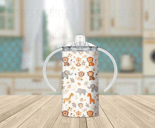 Safari Friends | Grow with Me Tumbler- 12oz- Two Lids