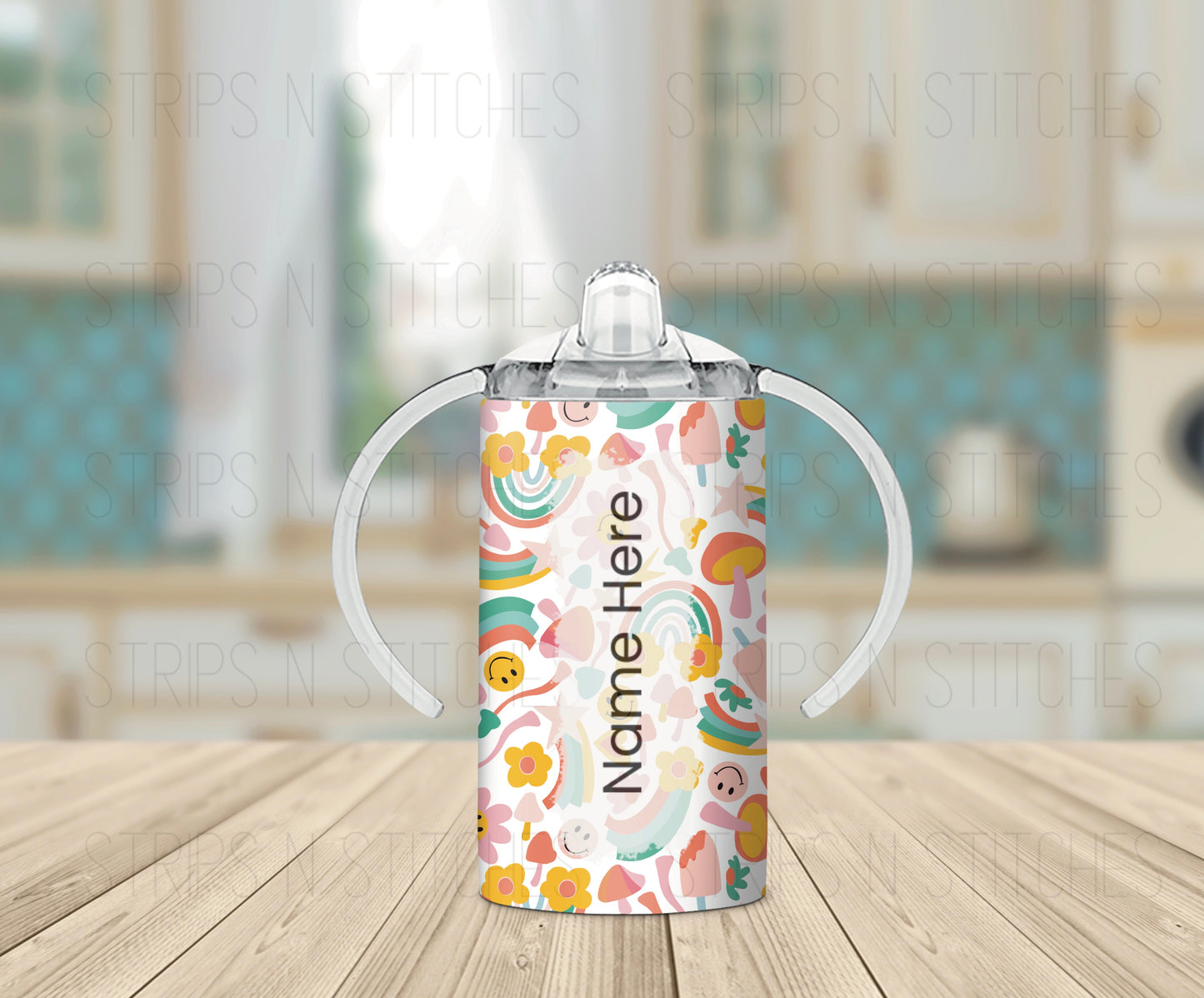 Rainbow Scatter | Grow with Me Tumbler- 12oz- Two Lids