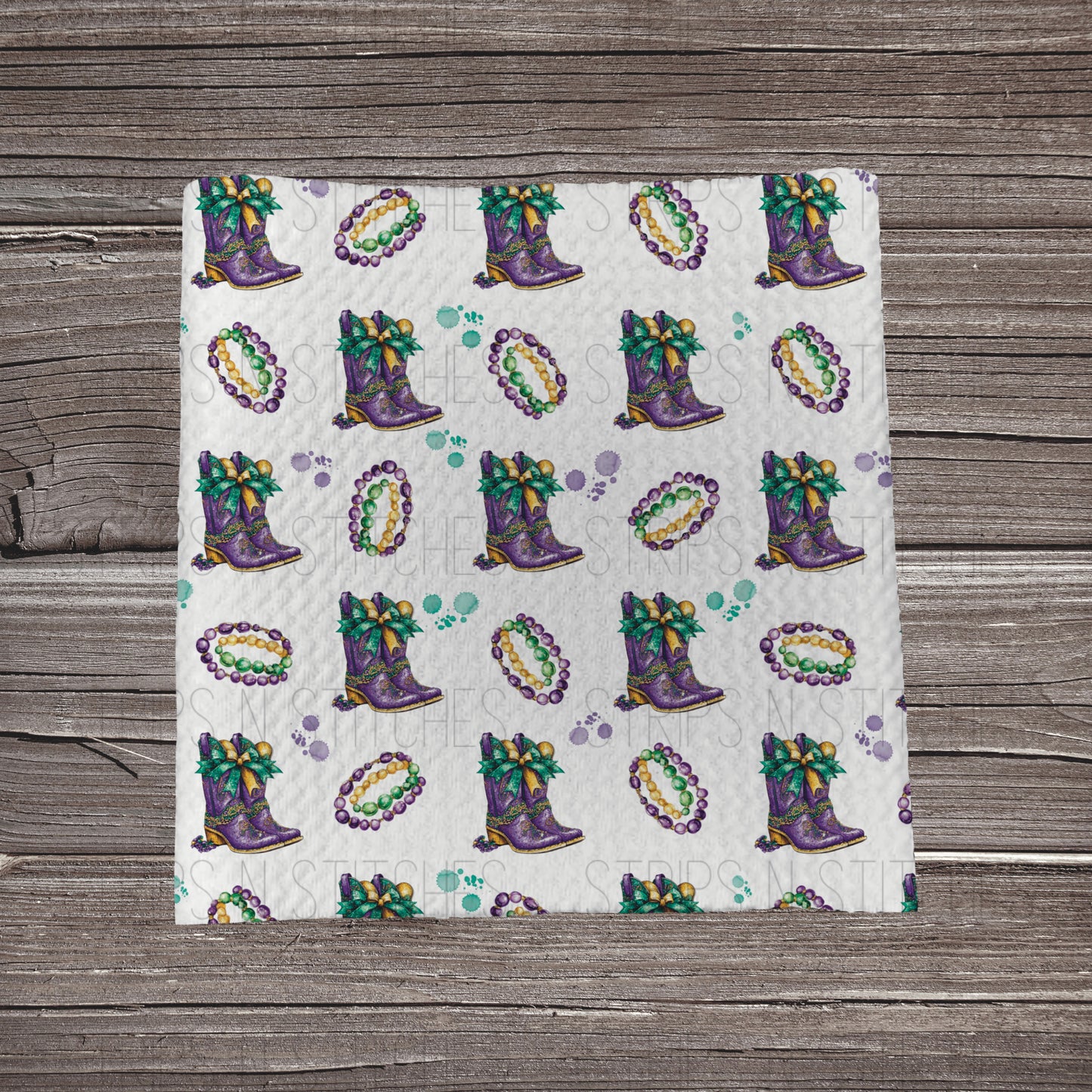 Boots & Beads **EXCLUSIVE PRINT** | Fabric Strip | Bow Making | Scrunchie | Headwrap