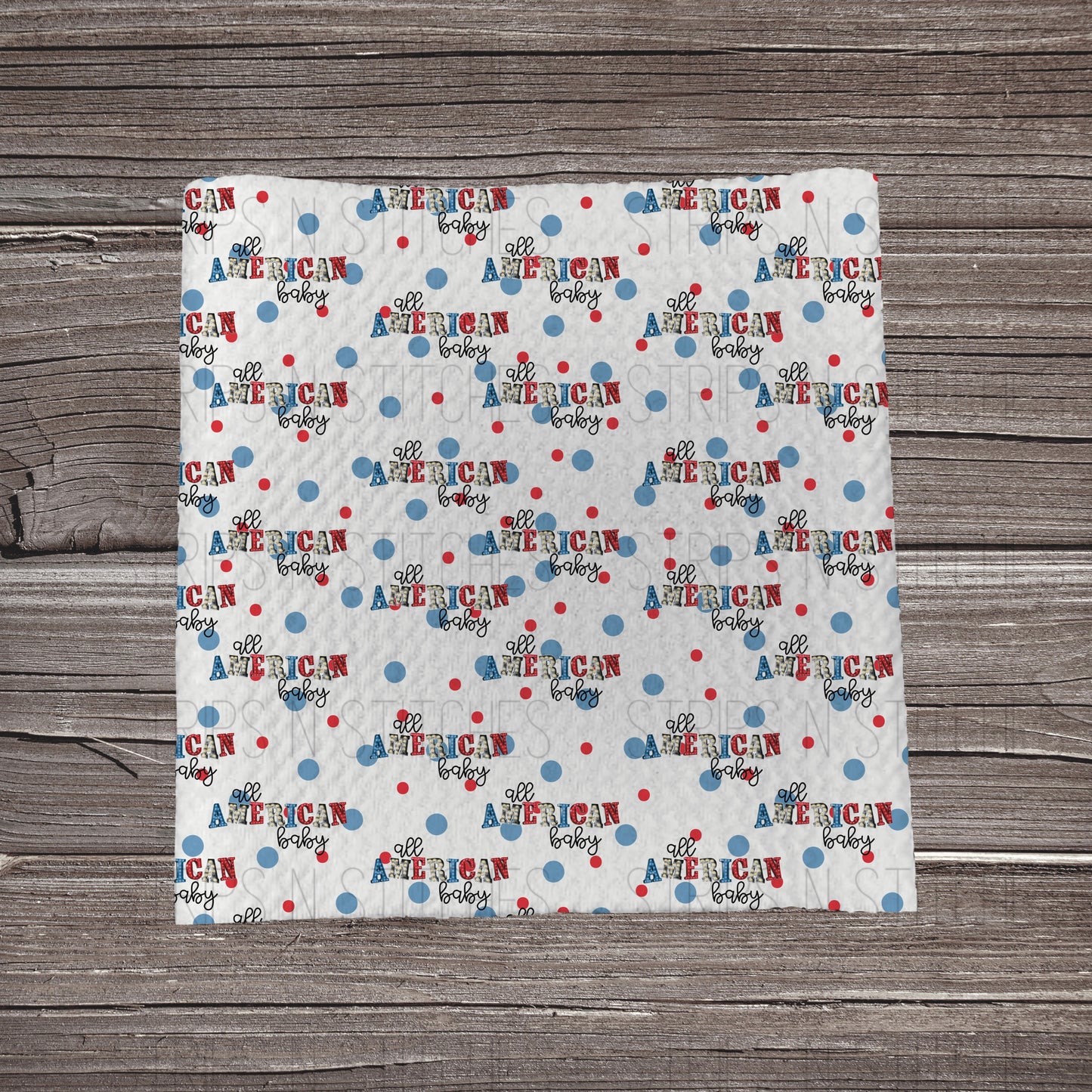 All American Baby Fabric Strip- Bow Making- Headwrap- Scrunchies