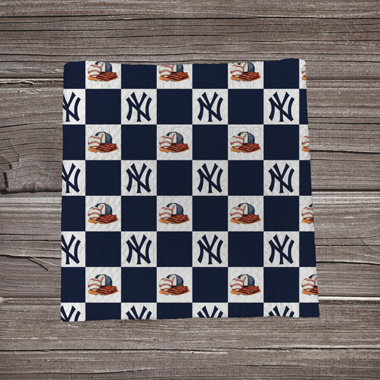 Checkered Big Leagues *EXCLUSIVE* | All 30 Teams Available | Fabric Strip- Bow Making- Headwrap- Scrunchies