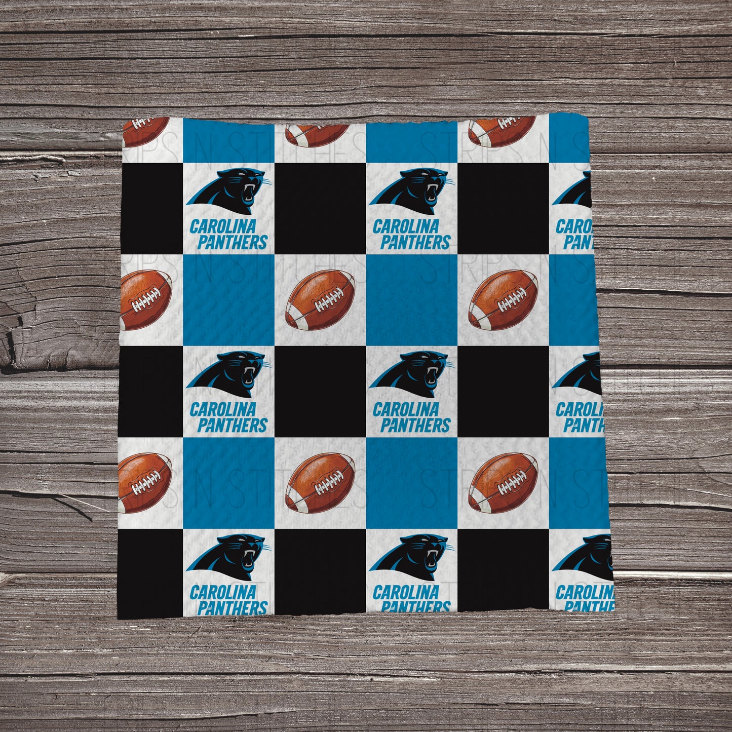 Checkered Pro Football *EXCLUSIVE* | All 32 Teams Available | Fabric Strip- Bow Making