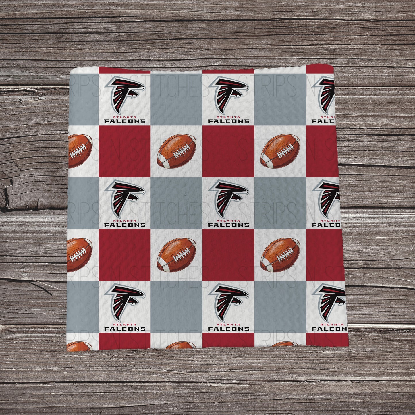 Checkered Pro Football *EXCLUSIVE* | All 32 Teams Available | Fabric Strip- Bow Making