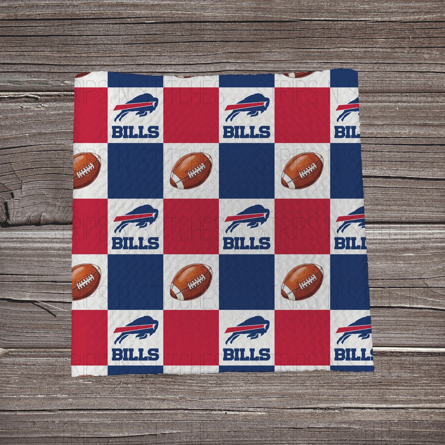 Checkered Pro Football *EXCLUSIVE* | All 32 Teams Available | Fabric Strip- Bow Making