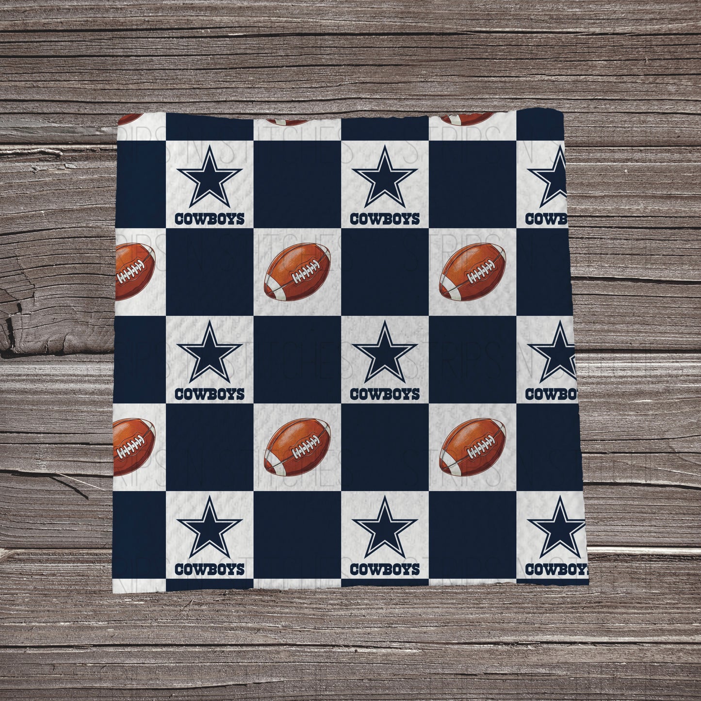 Checkered Pro Football *EXCLUSIVE* | All 32 Teams Available | Fabric Strip- Bow Making