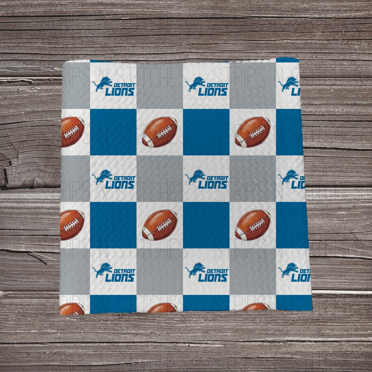 Checkered Pro Football *EXCLUSIVE* | All 32 Teams Available | Fabric Strip- Bow Making
