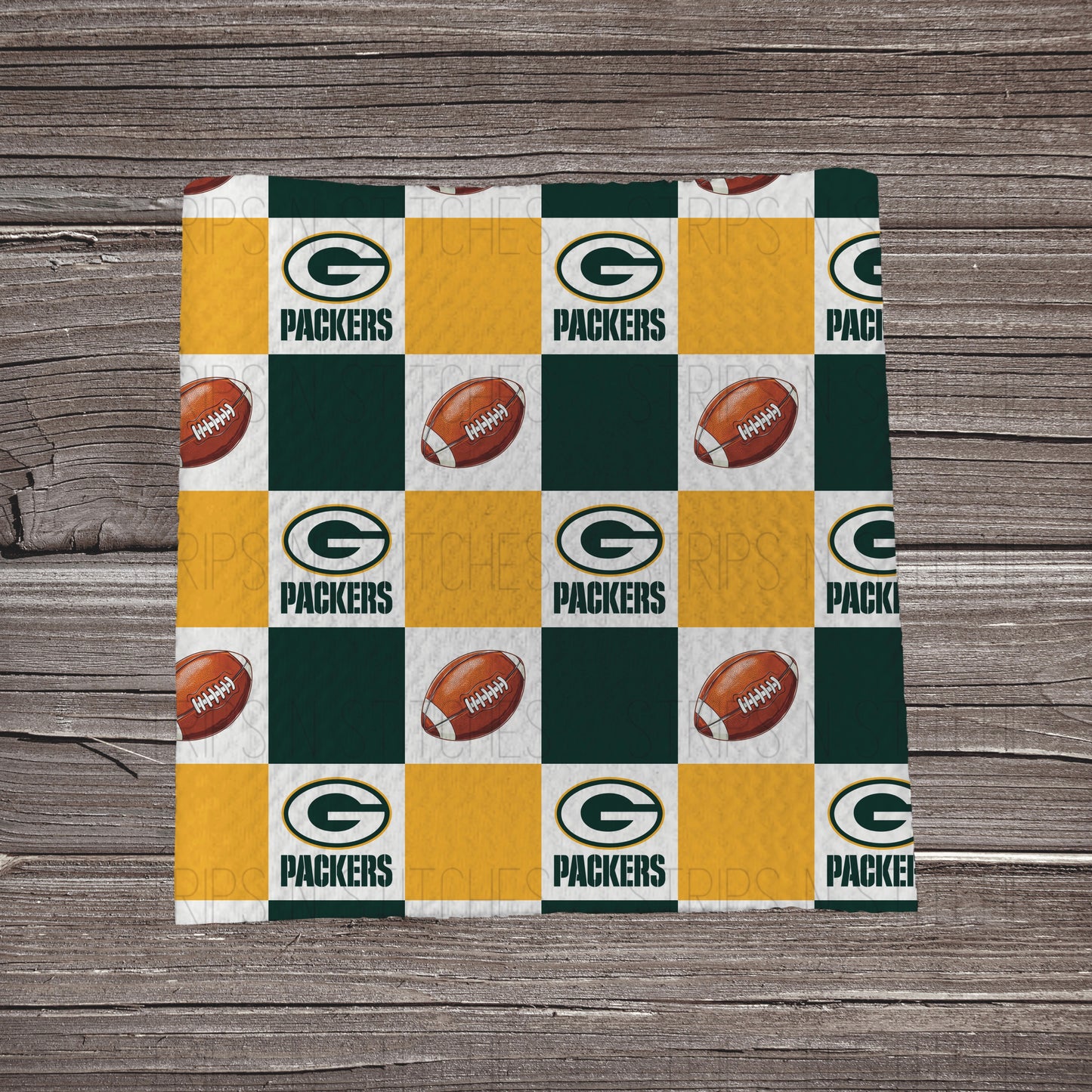 Checkered Pro Football *EXCLUSIVE* | All 32 Teams Available | Fabric Strip- Bow Making