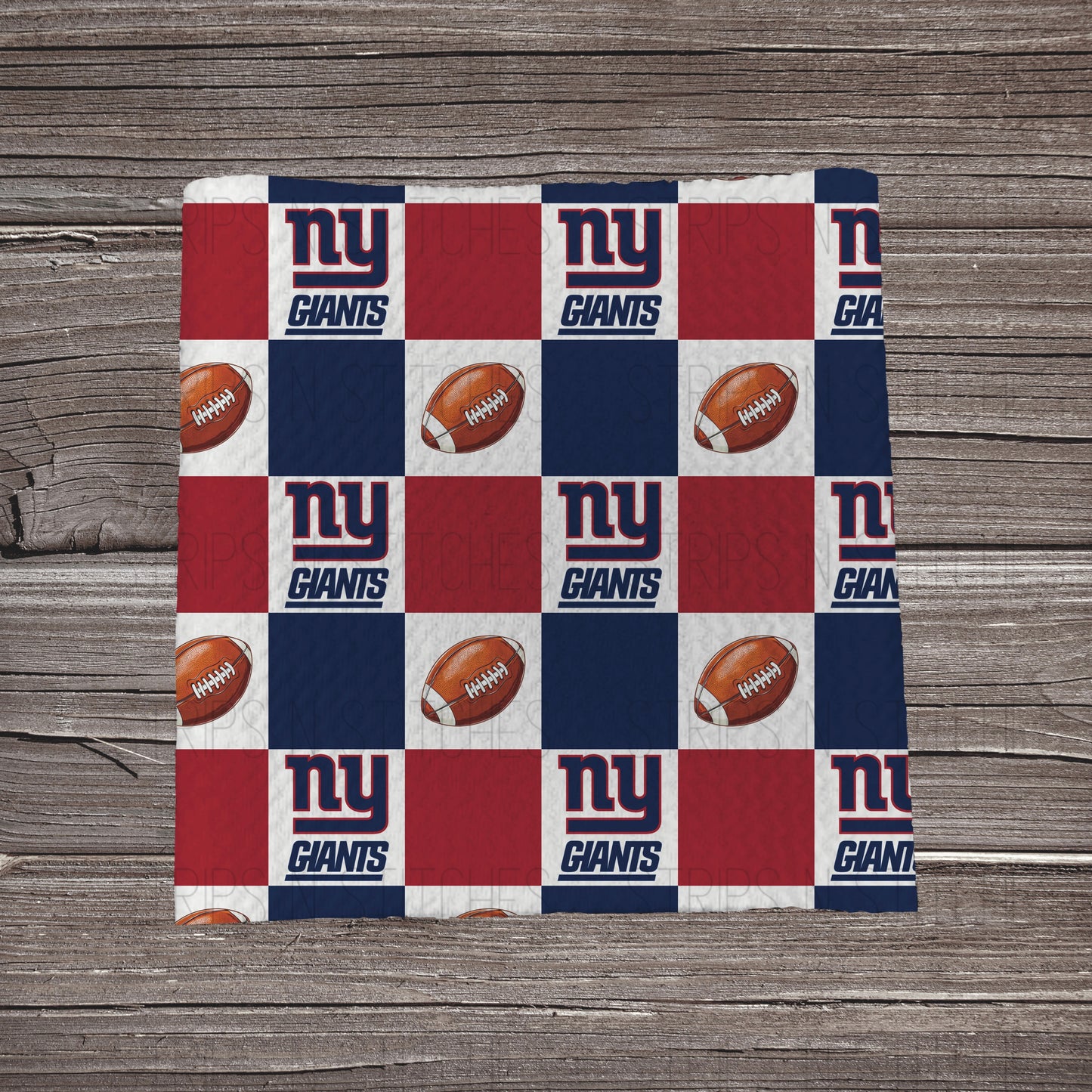 Checkered Pro Football *EXCLUSIVE* | All 32 Teams Available | Fabric Strip- Bow Making