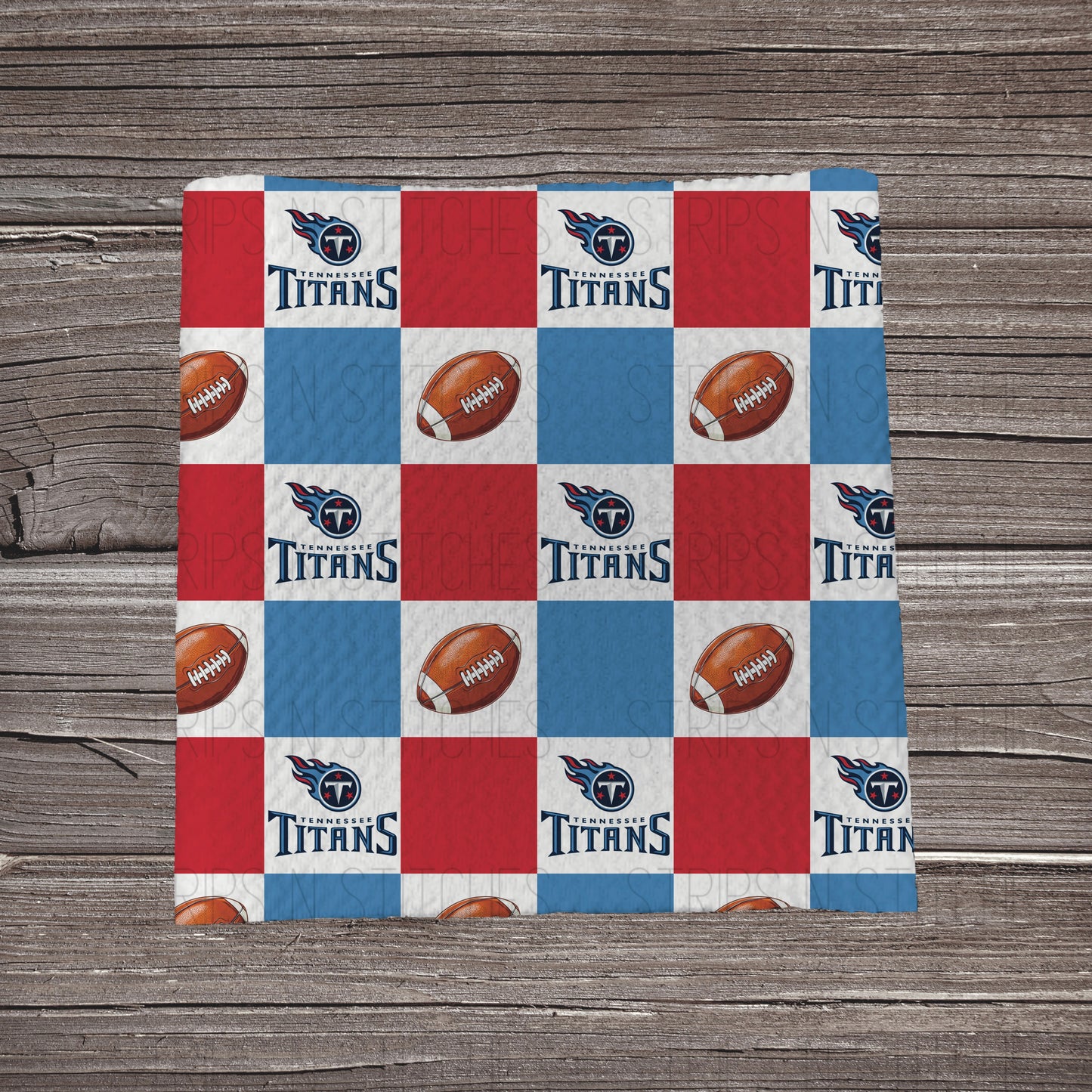 Checkered Pro Football *EXCLUSIVE* | All 32 Teams Available | Fabric Strip- Bow Making