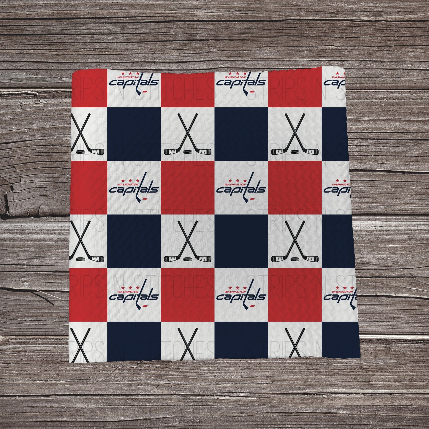 Checkered Hockey - ALL 32 Teams Available | Fabric Strip | Bow Making | Scrunchies | Headwraps