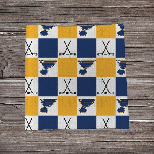 Checkered Hockey - ALL 32 Teams Available | Fabric Strip | Bow Making | Scrunchies | Headwraps