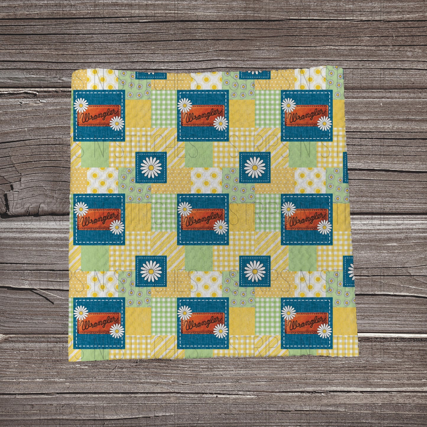 Wrangler & Daisies Patchwork | Bow Making | Headwrap | Scrunchies